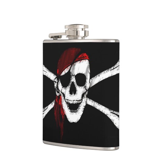 Pirate Skull en Crossbones Heupfles (Links)