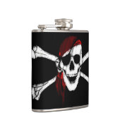 Pirate Skull en Crossbones Heupfles (Rechts)