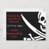 Pirate Skull en crossbones Kaart (Voorkant)