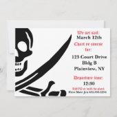 Pirate Skull en crossbones Kaart (Achterkant)