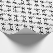 Pirate Skull en Crossbones Kaleidoscoop Ontwerp Cadeaupapier (Hoek)