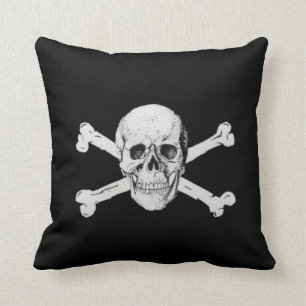 Pirate Skull en Crossbones Kussen