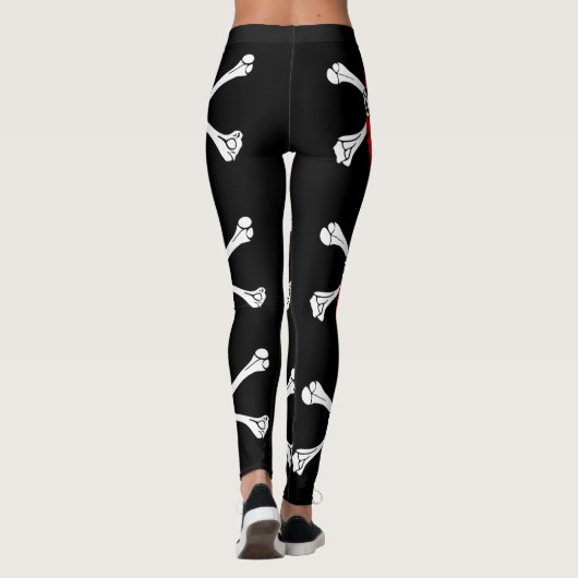 Pirate Skull en Crossbones Leggings (Achterkant)
