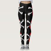 Pirate Skull en Crossbones Leggings (Voorkant)