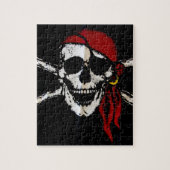 Pirate Skull en Crossbones Legpuzzel (Verticaal)