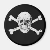 Pirate Skull en Crossbones Magneet (Voorkant)