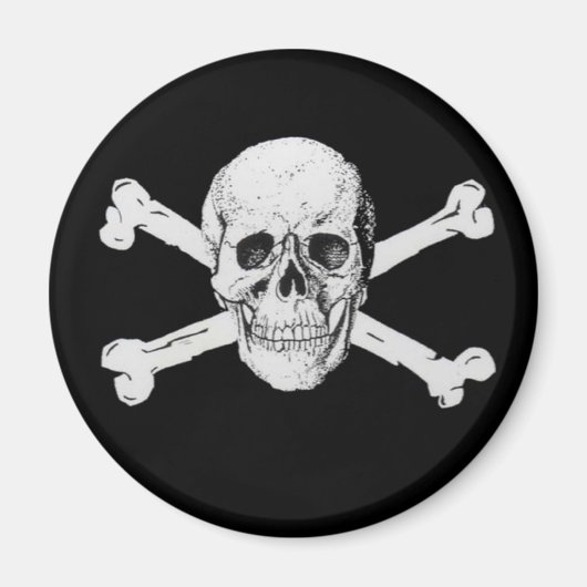 Pirate Skull en Crossbones Magneet (Voorkant)
