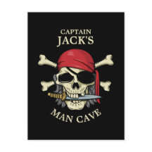 Pirate Skull en Crossbones Man Cave
