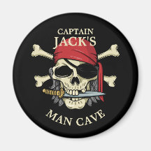 Pirate Skull en Crossbones Man Cave