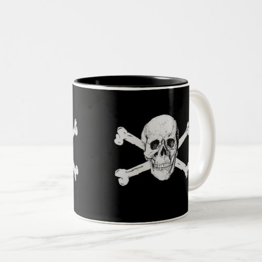 Pirate Skull en Crossbones Mok (Voorkant rechts)