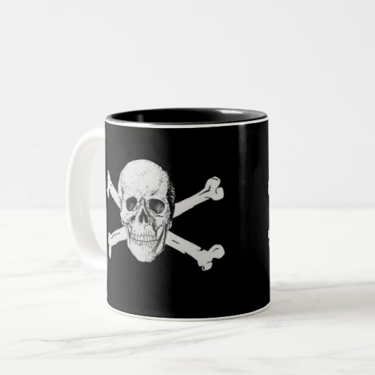 Pirate Skull en Crossbones Mok (Voorkant links)