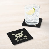 Pirate Skull en Crossbones Papier Onderzetter (Insitu)