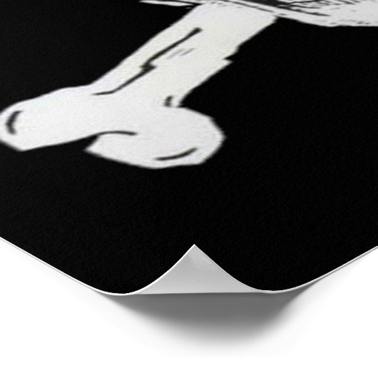 Pirate Skull en Crossbones Poster (Hoek)