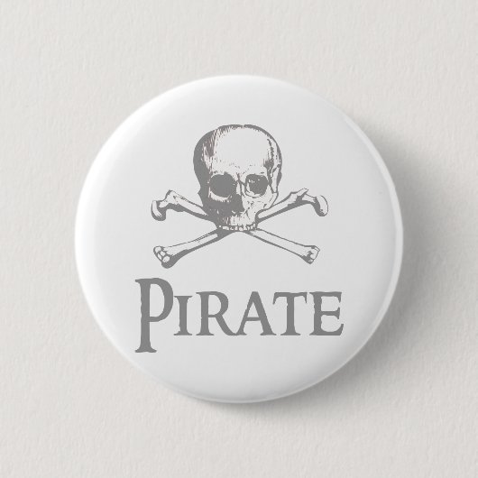 Pirate Skull en Crossbones Ronde Button 5,7 Cm (Voorkant)
