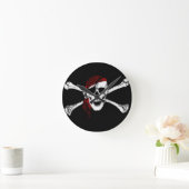 Pirate Skull en Crossbones Ronde Klok (Huis)