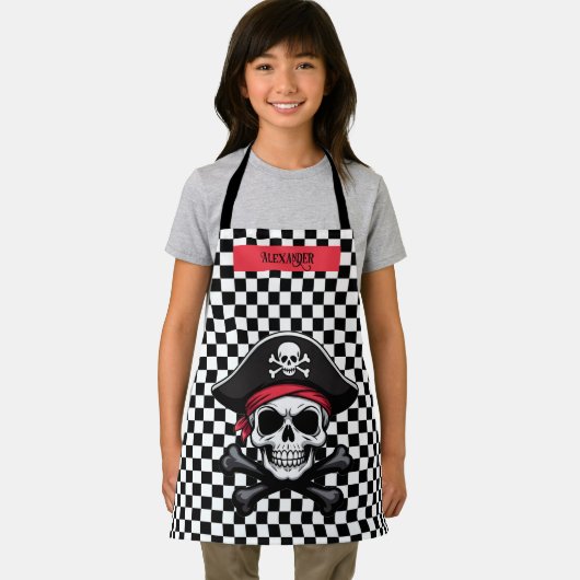 Pirate Skull en Crossbones Schort (Insitu)