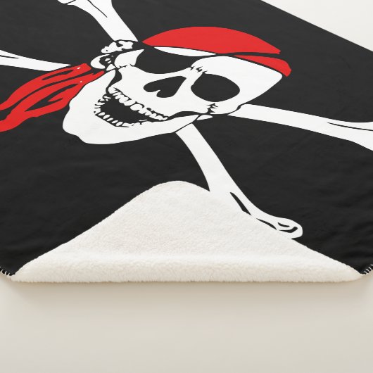 Pirate Skull en Crossbones Sherpa Deken (3/4)