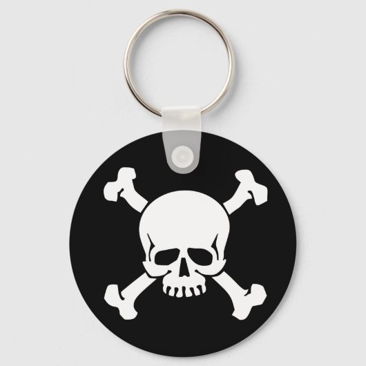 Pirate Skull en Crossbones Sleutelhanger (Voorkant)
