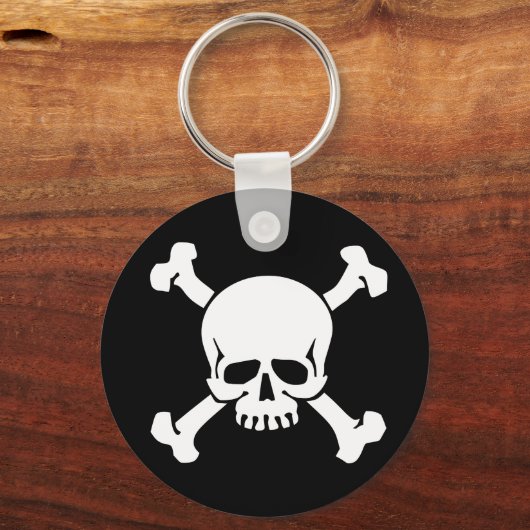 Pirate Skull en Crossbones Sleutelhanger (Voorkant)