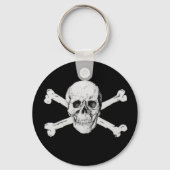 Pirate Skull en Crossbones Sleutelhanger (Voorkant)