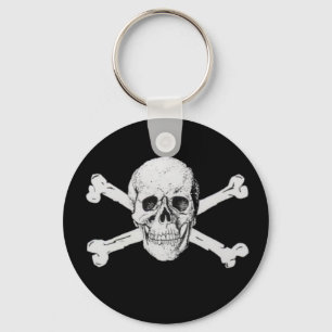 Pirate Skull en Crossbones Sleutelhanger