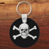 Pirate Skull en Crossbones Sleutelhanger (Voorkant)