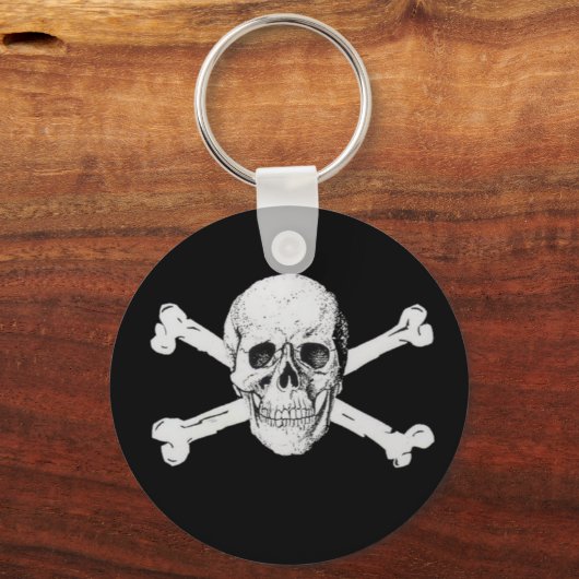 Pirate Skull en Crossbones Sleutelhanger (Voorkant)