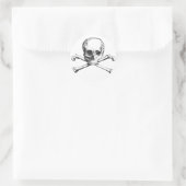 Pirate Skull en Crossbones Sticker (Tas)