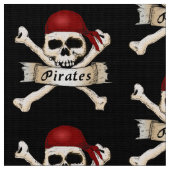 Pirate Skull en Crossbones Stof (Close Up)