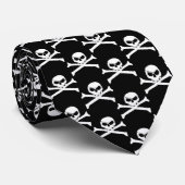 Pirate Skull en Crossbones Stropdas (Opgerold)