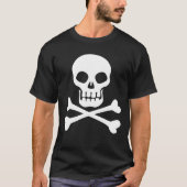 Pirate Skull en Crossbones T-Shirt (Voorkant)