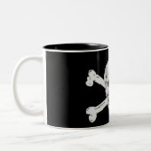 Pirate Skull en Crossbones Tweekleurige Koffiemok (Links)