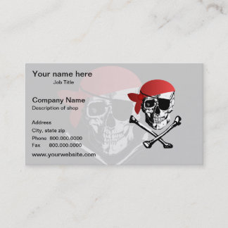 Pirate Skull en Crossbones Visitekaartje