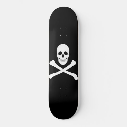 Pirate (Skull en Crossbones) Vlag Persoonlijk Skateboard (Voorkant)