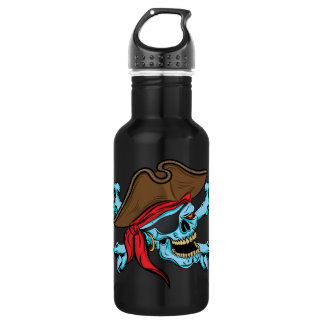 Pirate Skull en Crossbones Waterfles