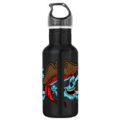 Pirate Skull en Crossbones Waterfles (Achterkant)