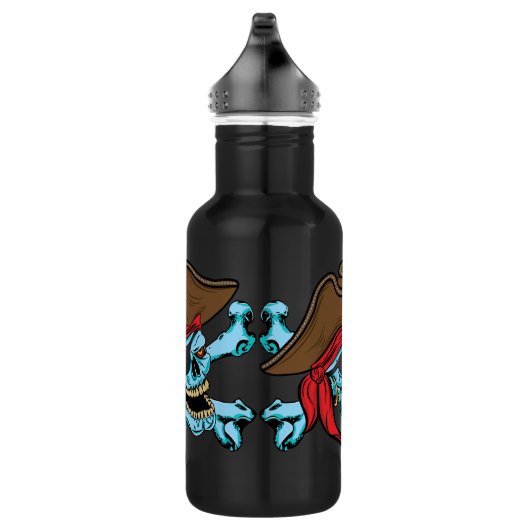 Pirate Skull en Crossbones Waterfles (Rechts)