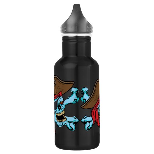 Pirate Skull en Crossbones Waterfles (Links)