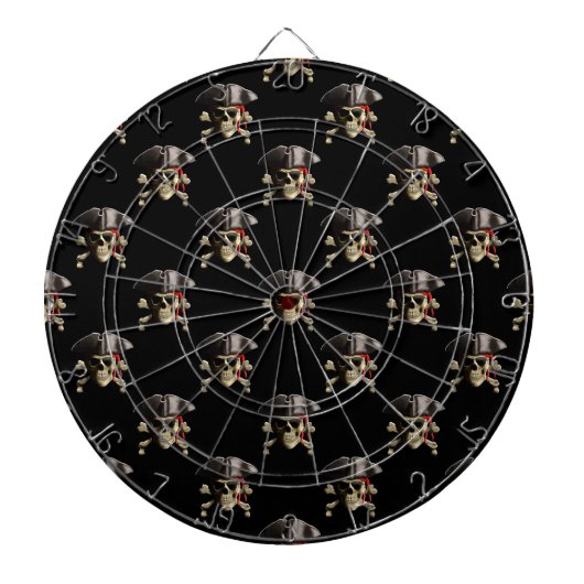 Pirate Skull en Pet Dartbord (Voorkant)