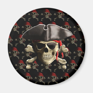 Pirate Skull en Pet Magneet