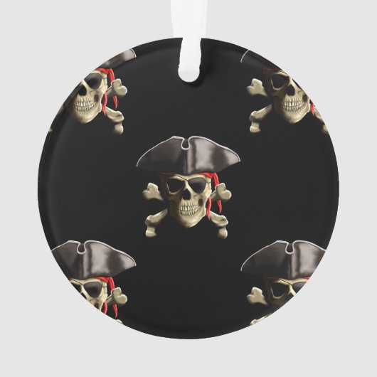 Pirate Skull en Pet Ornament (achterkant)