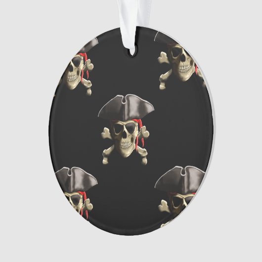 Pirate Skull en Pet Ornament (voorkant)