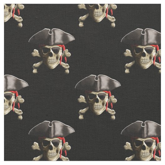 Pirate Skull en Pet Stof (Close Up)
