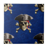 Pirate Skull en Pet Tegeltje (Voorkant)