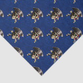 Pirate Skull en Pet Tissuepapier (Detail)