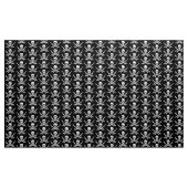 Pirate Skull en Sword Black White Stof (Yard (91,4 cm))