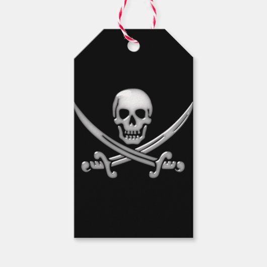 Pirate Skull en Sword Crossbones (TLAPD) Cadeaulabel (Voorkant)