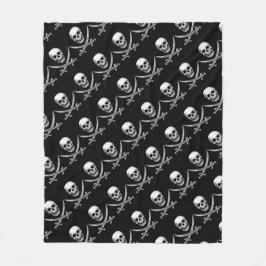 Pirate Skull en Sword Crossbones (TLAPD) Fleece Deken