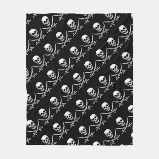 Pirate Skull en Sword Crossbones (TLAPD) Fleece Deken (Voorkant)