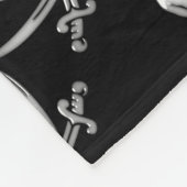 Pirate Skull en Sword Crossbones (TLAPD) Fleece Deken (Hoek)